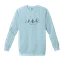Namaste Skelton Front/ Third Eye Logo Back CREWNECK thumbnail 3