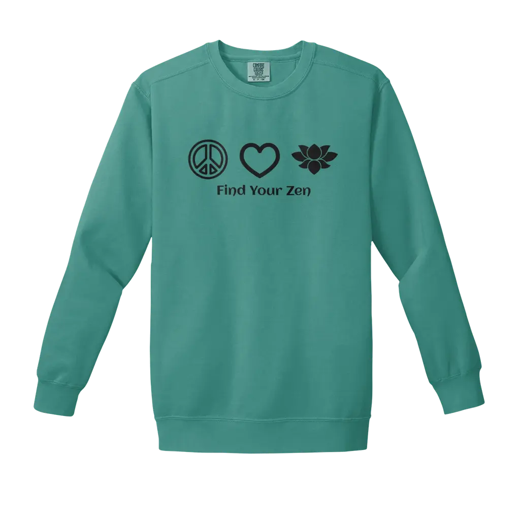 Find your Zen Crewneck (3rd Eye Logo Back)