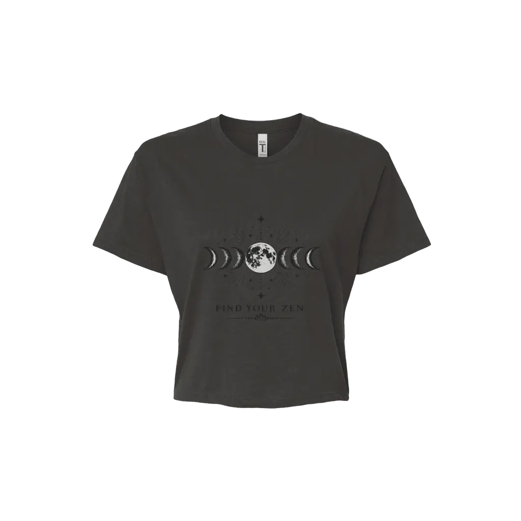 Moons Crop Tee- Find Your Zen