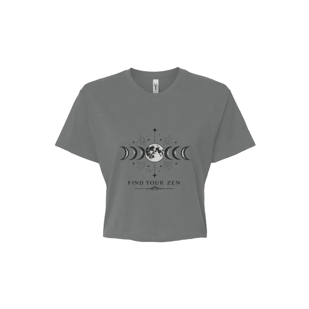 Moons Crop Tee- Find Your Zen