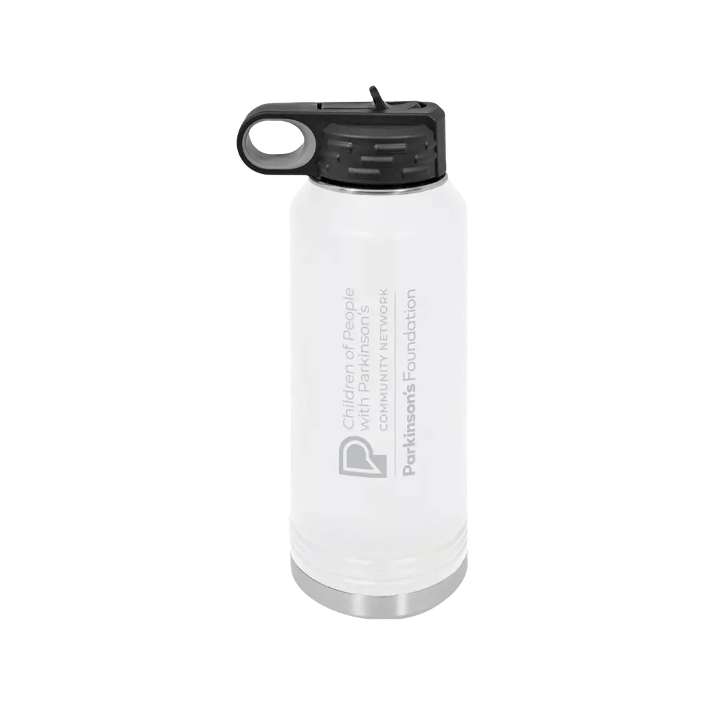 Children of People with Parkinson's: 32 oz. Stainless Steel Water Bottle
