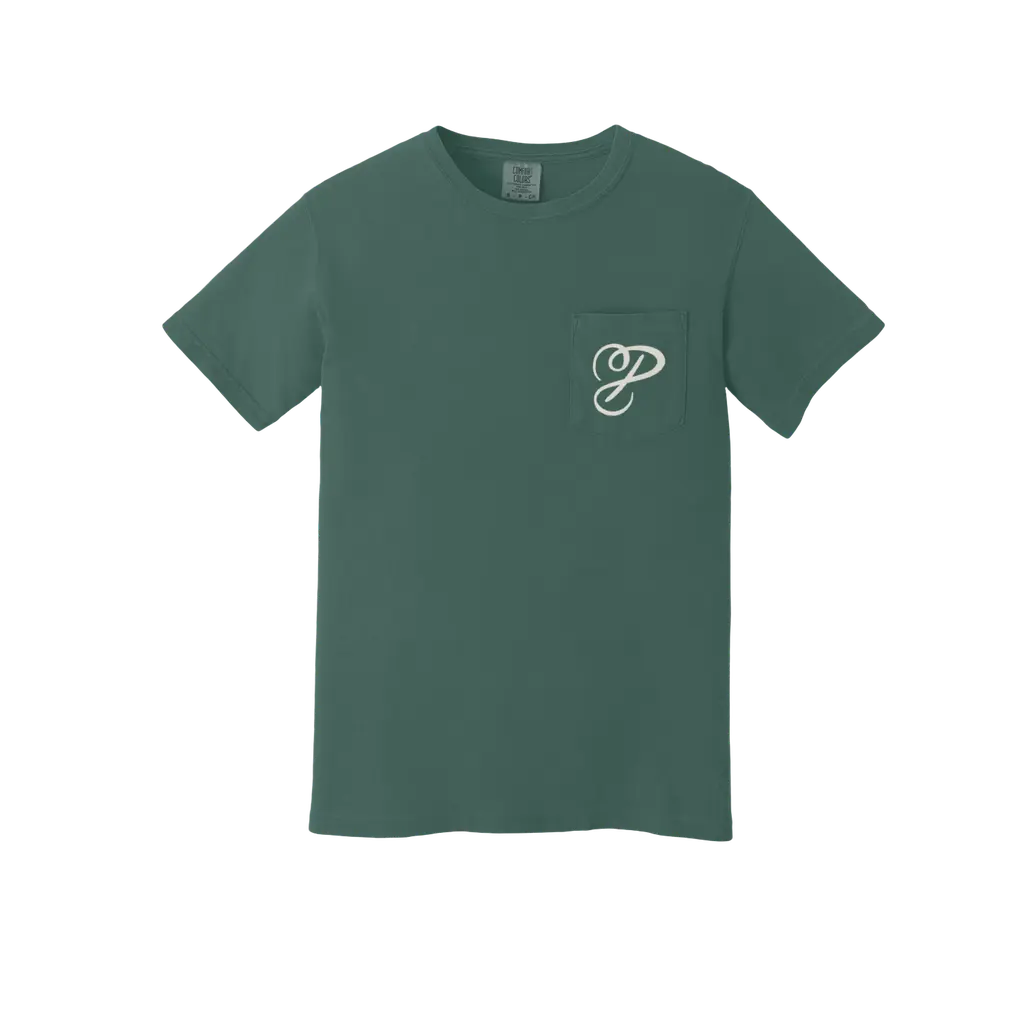 Dark Green Pocket Tee