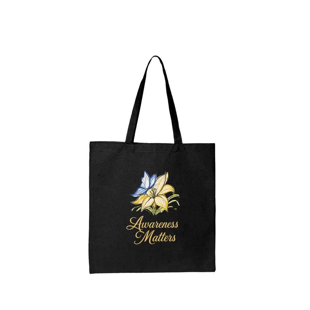 Lily Clinic Awarenss Matters BLACK TOTE