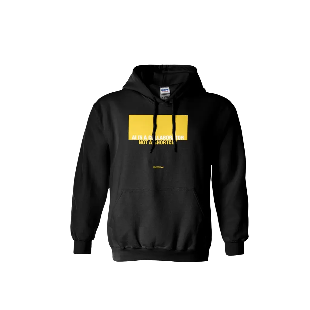 AI is Collaboration Not Shortcut hoodie