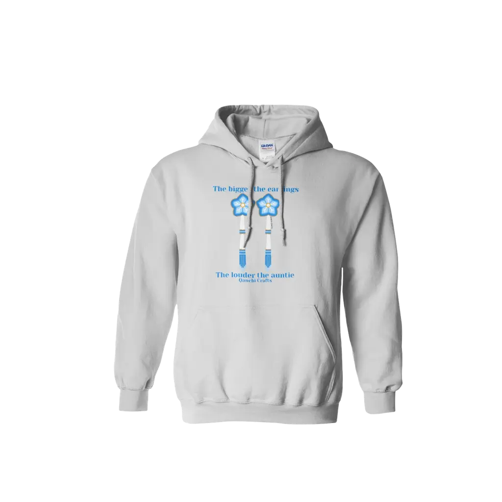 Auntie Earrings Design Hoodie