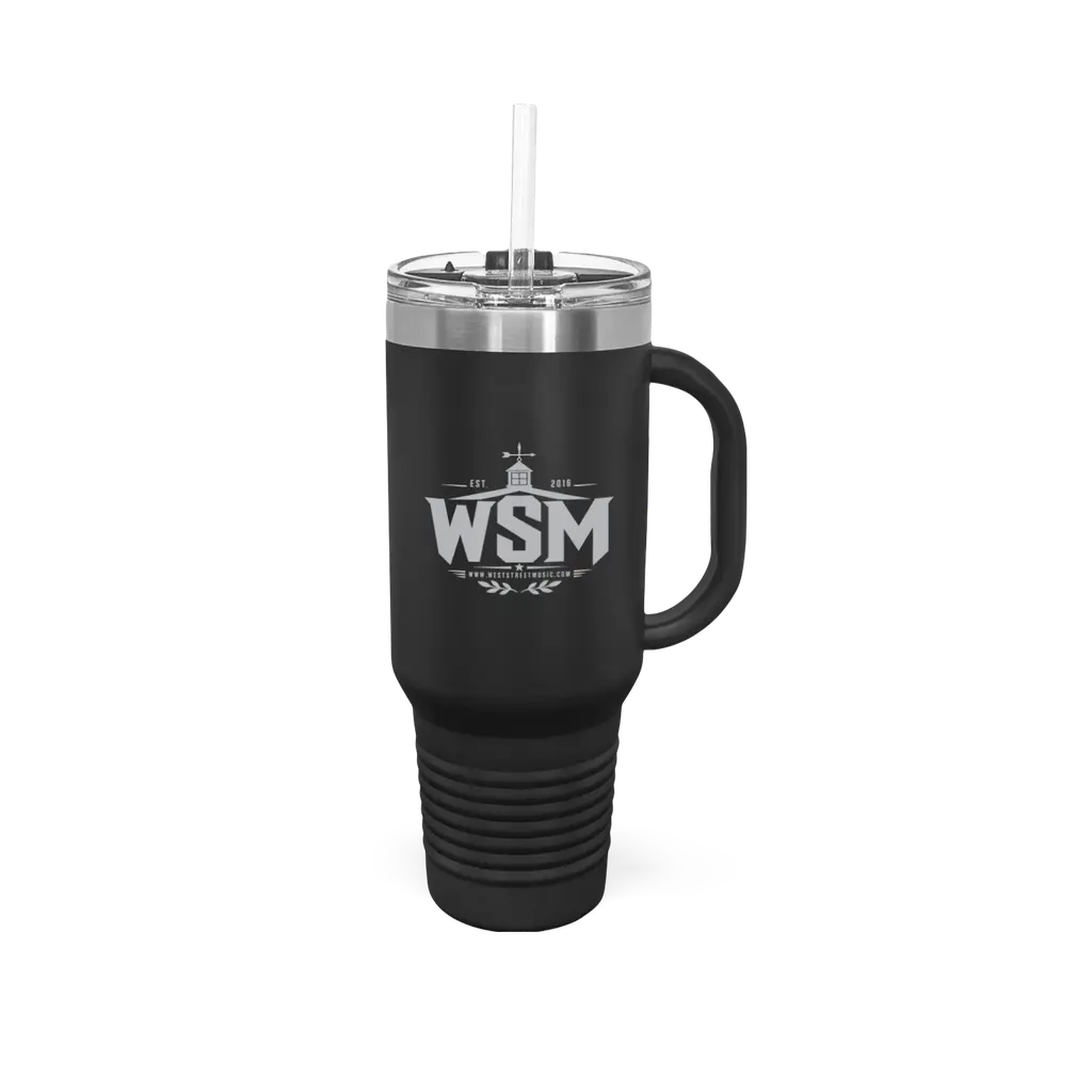 Block letter drinkware Travel Mug