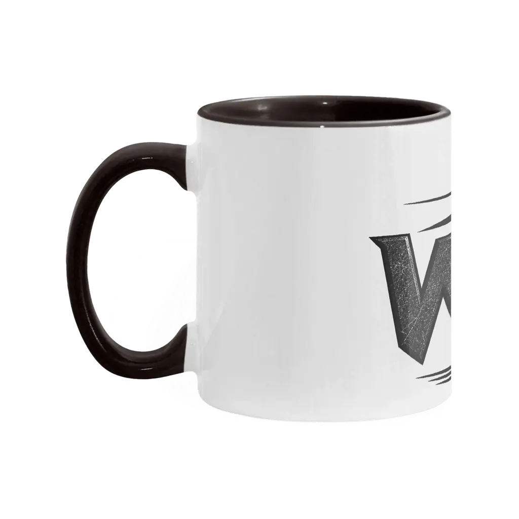 Block letter drinkware Two-Tone Mug