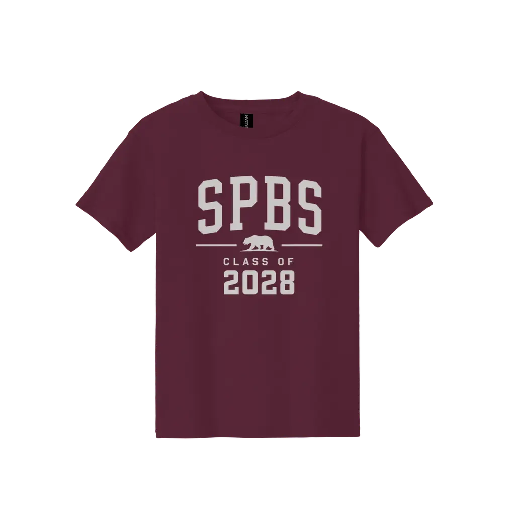 Youth Class of 2028 Tee - Maroon