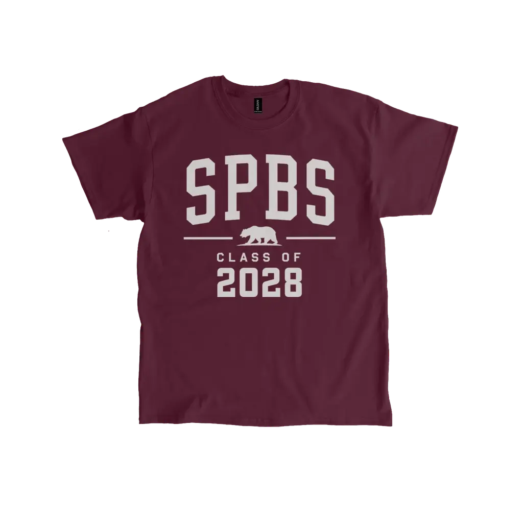 Adult Class of 2028 Tee - Maroon