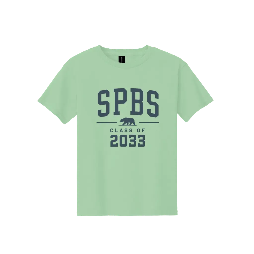 Youth Class of 2033 Tee - Light Green