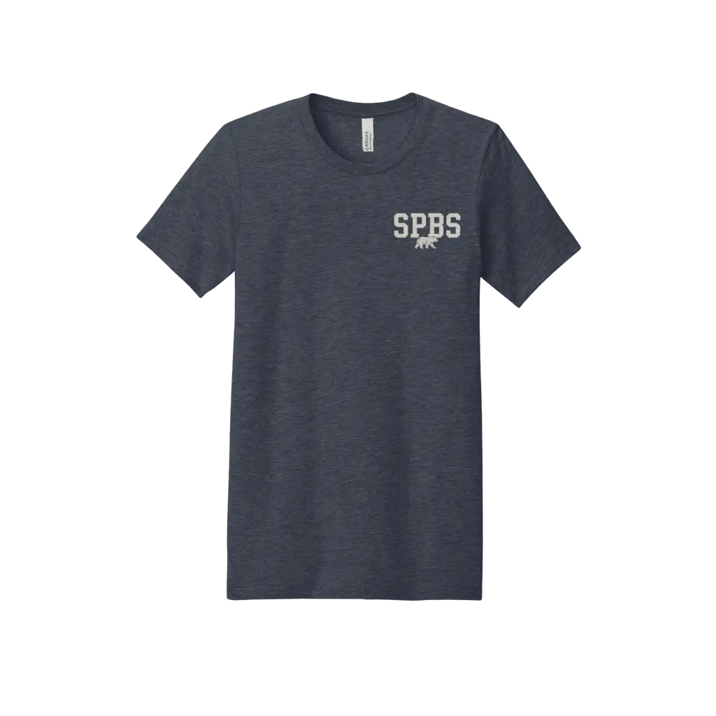 SPBS with Bear Corner Crest - Heather Midnight Navy/Heather Cardinal