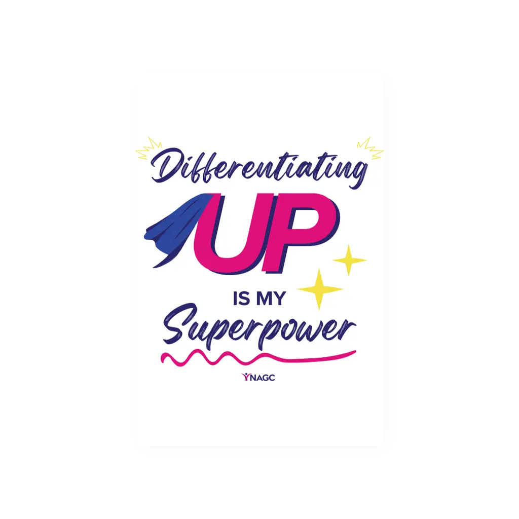Differentiating Up is My Superpower Artwork
