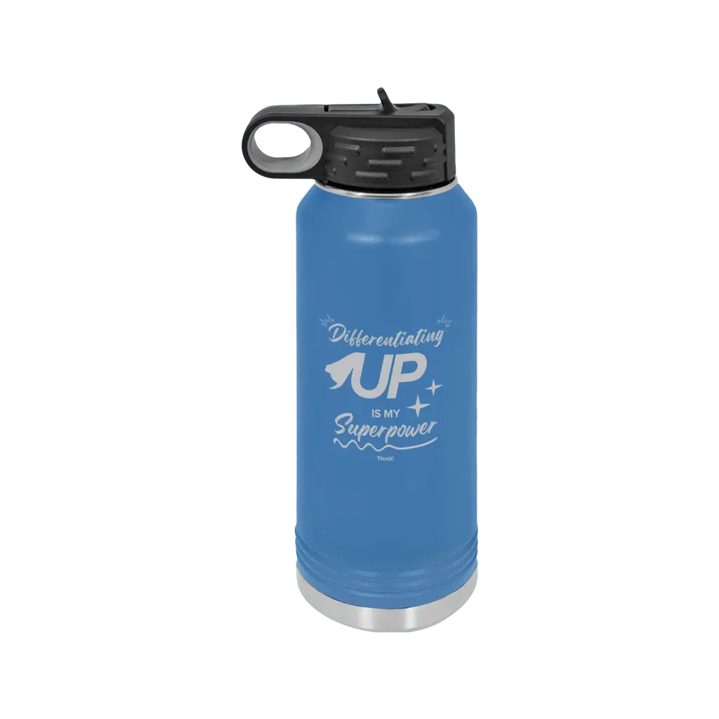 Differentiating Up Is My Superpower Water Bottle