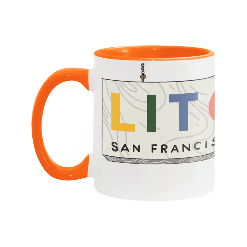 Litquake 2026 Two-Tone Mug