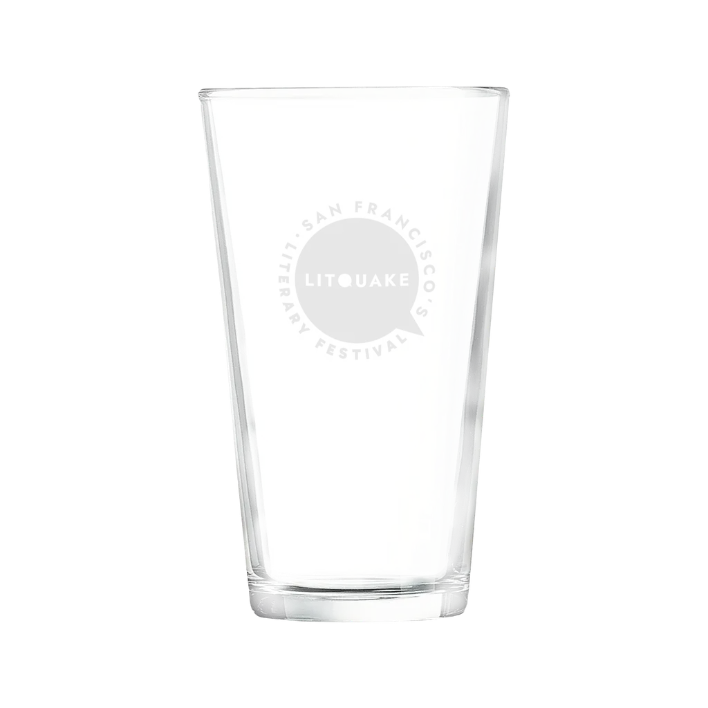 Litquake Pint Glass