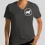 BACDR Logo Fitted Short Sleeve V-Neck thumbnail 1