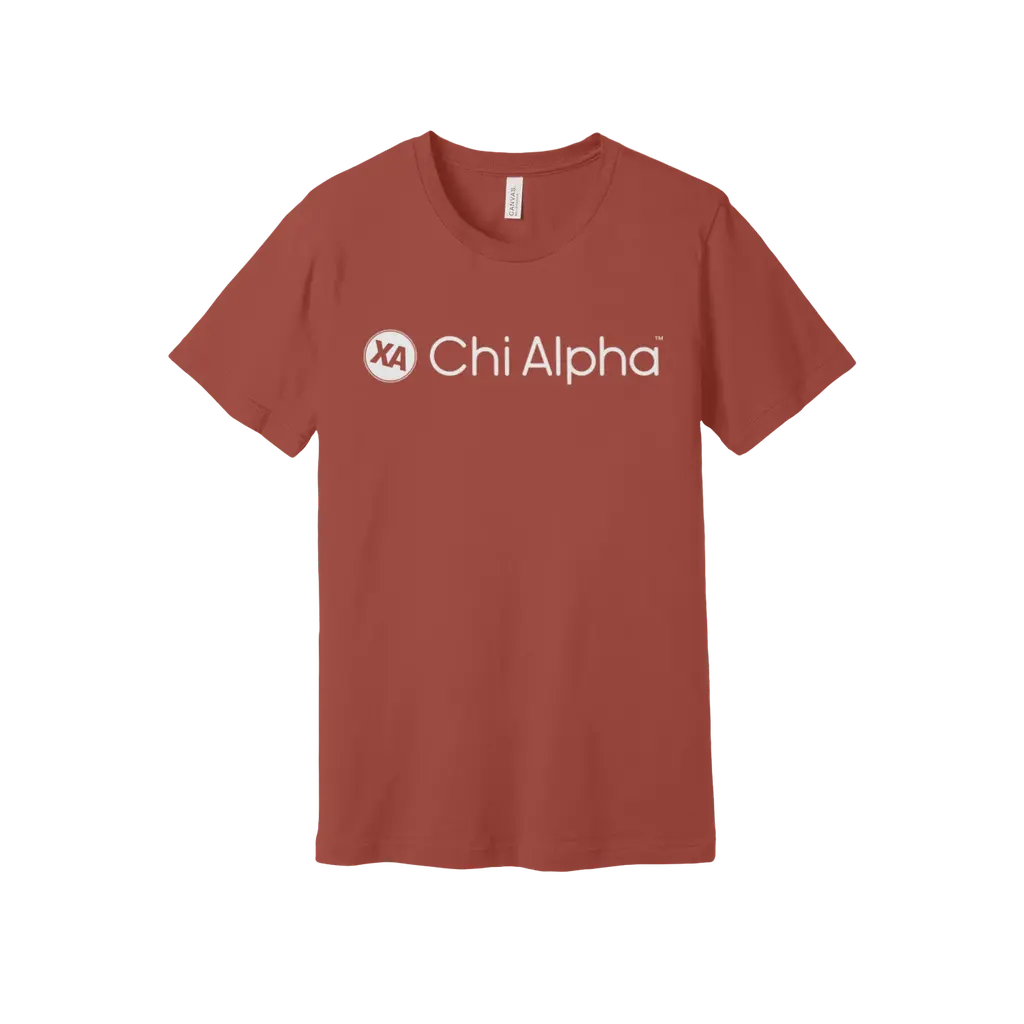 Chi Alpha White Logo Premium Cotton Tee