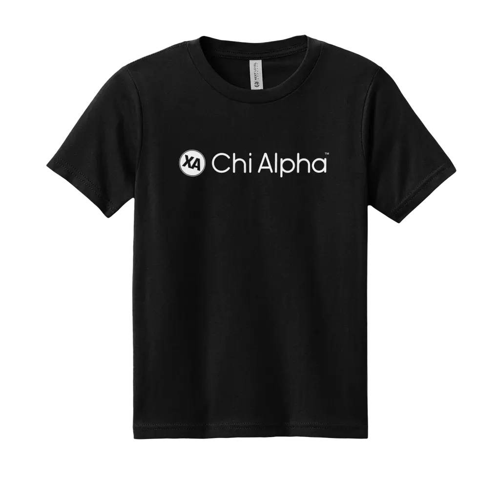 Chi Alpha White Logo Youth Tee