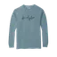 Chi Alpha Script Black Comfort Colors Long Sleeve thumbnail 7