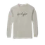 Chi Alpha Script Black Comfort Colors Long Sleeve thumbnail 3