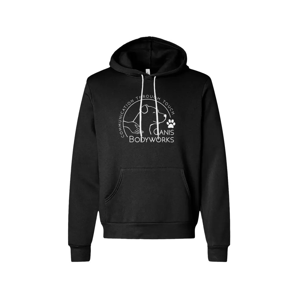 Canis Fleece Hoodie - White logo