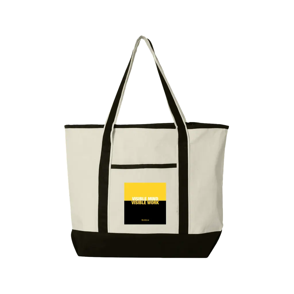 Visible Mind Visible Work tote bag