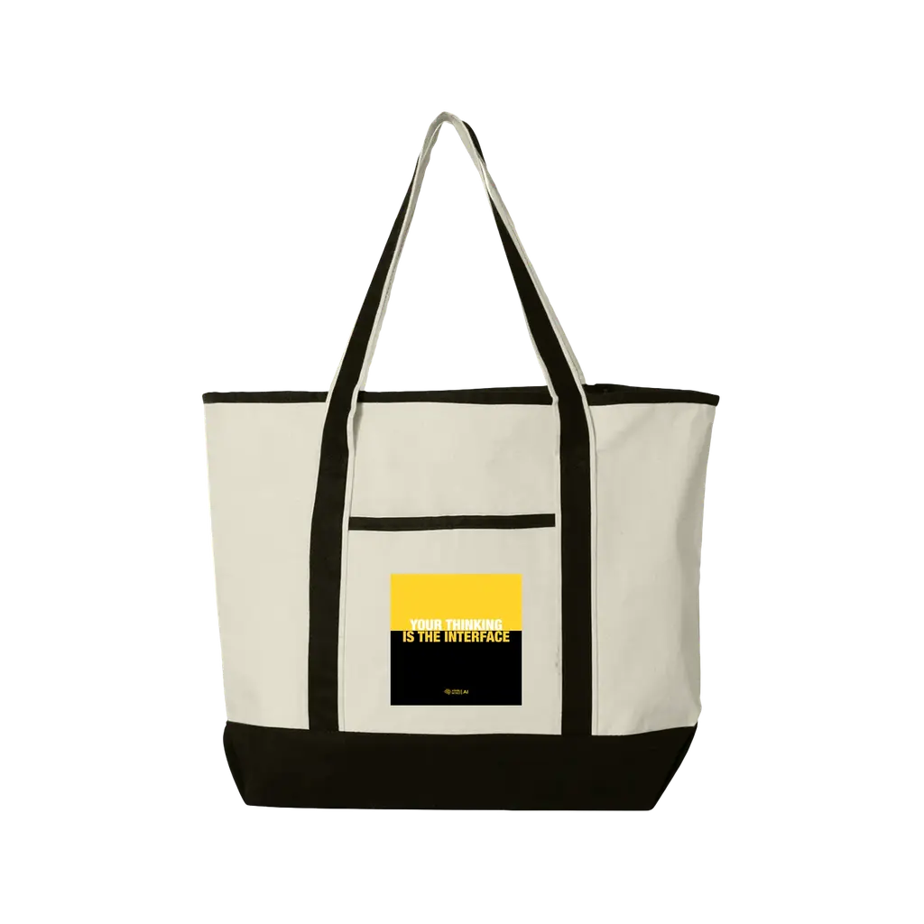 Your Thinking is the Interface tote bag
