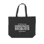 SJDSA Word Logo (White) Cotton Tote thumbnail 2