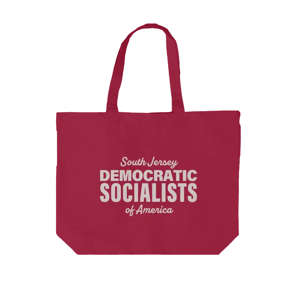 SJDSA Word Logo (White) Cotton Tote