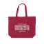 SJDSA Word Logo (White) Cotton Tote thumbnail 1
