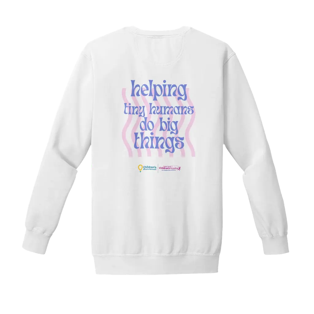 Helping Tiny Humans Do Big Things: Comfort Colors Crewneck