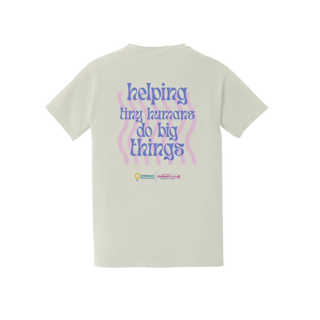 Helping Tiny Humans Do Big Things Pocket Tee