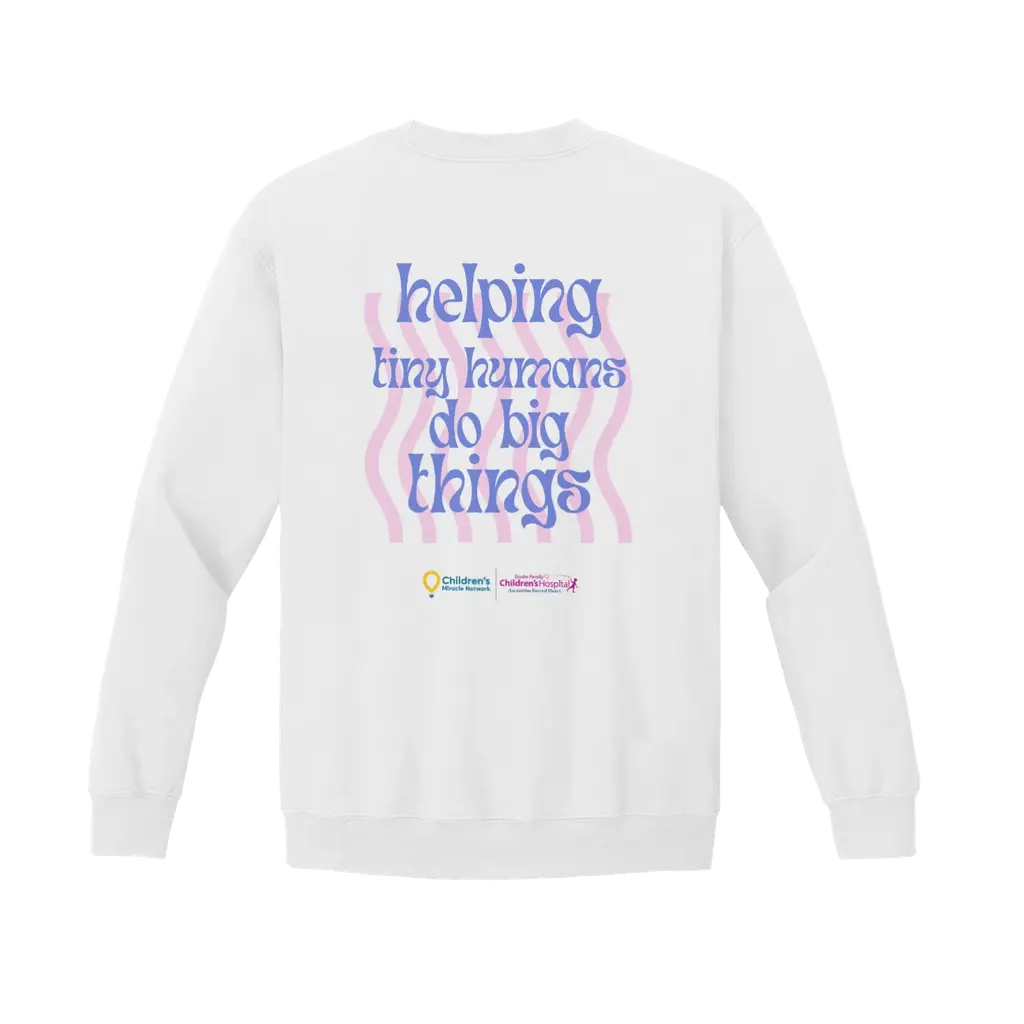 Helping Tiny Humans Do Big Things: Gildan Crewneck