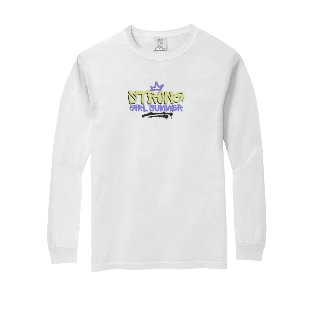 STRONG GIRL SUMMER Comfort Colors Long Sleeve