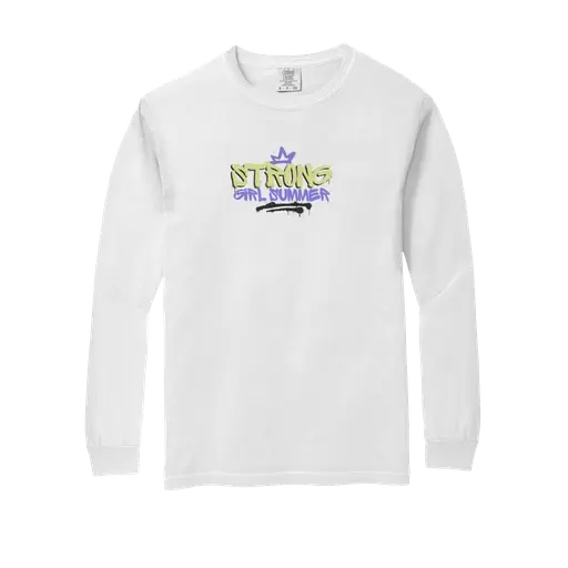 STRONG GIRL SUMMER Comfort Colors Long Sleeve