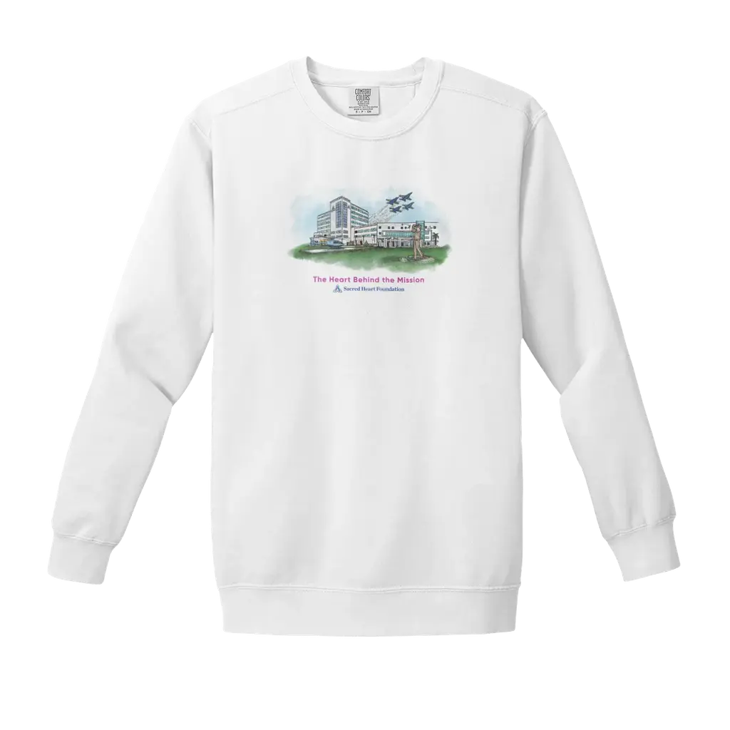 Heart Behind the Mission-Sacred Heart: Comfort Colors Sweatshirt