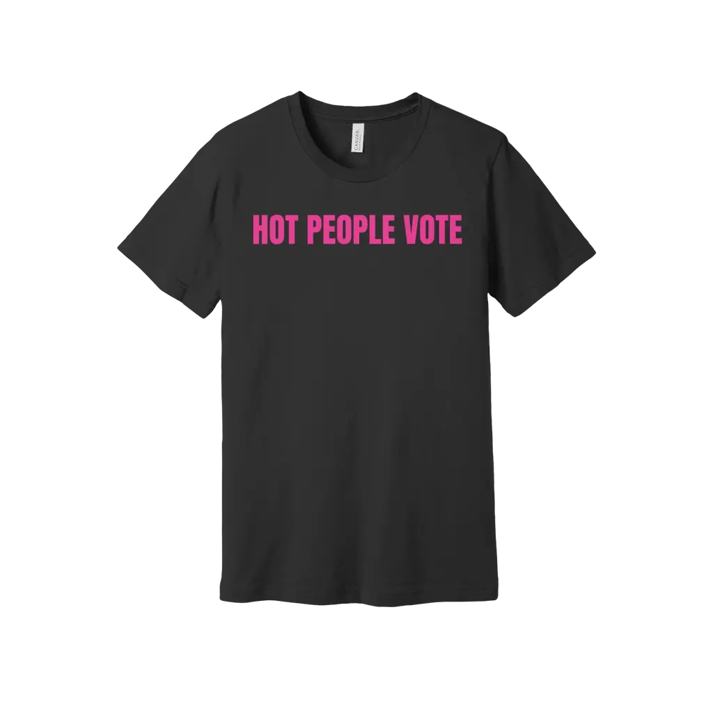 Hot People Vote Tee: Black