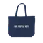 Hot People Tote: Navy thumbnail 1