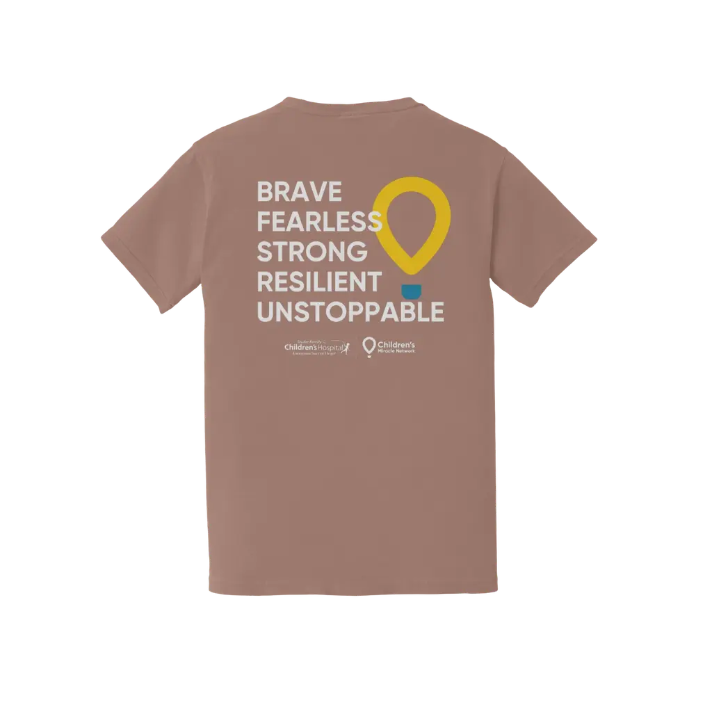 Brave and Unstoppable: Comfort Colors Pocket T-Shirt