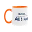 Mutts. All love! Two-tone Ceramic Mug thumbnail 4