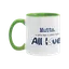 Mutts. All love! Two-tone Ceramic Mug thumbnail 7