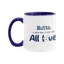 Mutts. All love! Two-tone Ceramic Mug thumbnail 1