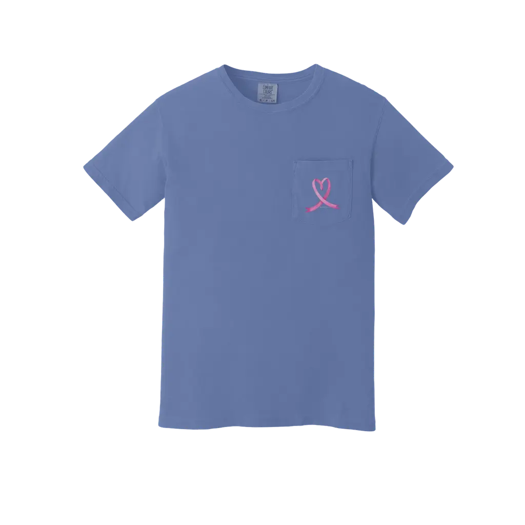 Breast Cancer Awareness: Comfort Colors Pocket T-Shirt