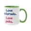 Love Lives Here Two-Tone Ceramic Mug thumbnail 5