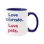 Love Lives Here Two-Tone Ceramic Mug thumbnail 14