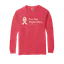 For Her. Right Here: Comfort Colors Long Sleeve T-Shirt thumbnail 5