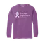 For Her. Right Here: Comfort Colors Long Sleeve T-Shirt thumbnail 1