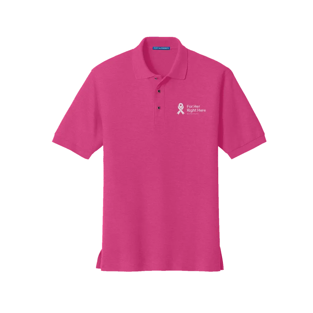 For Her. Right Here. : Silk Polo