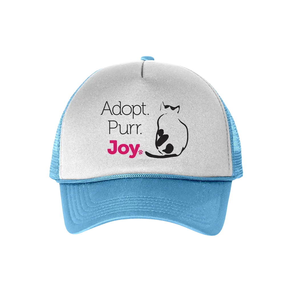 Adopt. Purr. Joy. Foam Trucker Cap