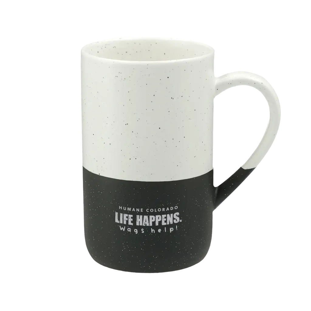 Life Happens Speckled Mug